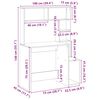 vidaXL Γραφείο με Ράφια Sonoma Δρυς 100x45x140 εκ. Επεξεργασμένο Ξύλο