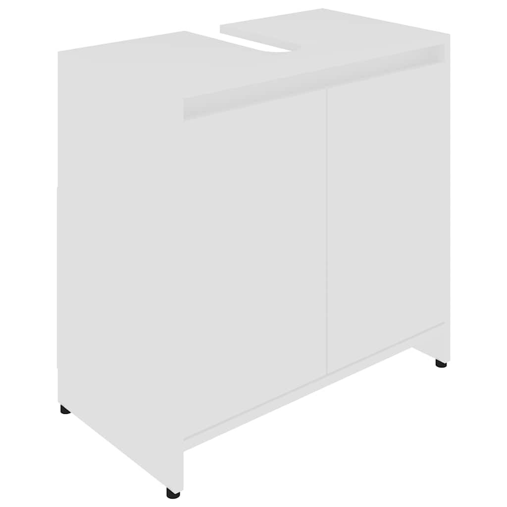 vidaXL Ντουλάπι Νιπτήρα Λευκό 60 x 33 x 61 εκ. από Επεξ. Ξύλο
