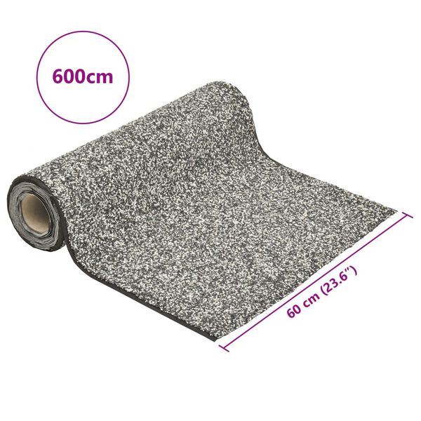 vidaXL Μεμβράνη Λίμνης με Όψη Πέτρας Γκρι 600 x 60 εκ.