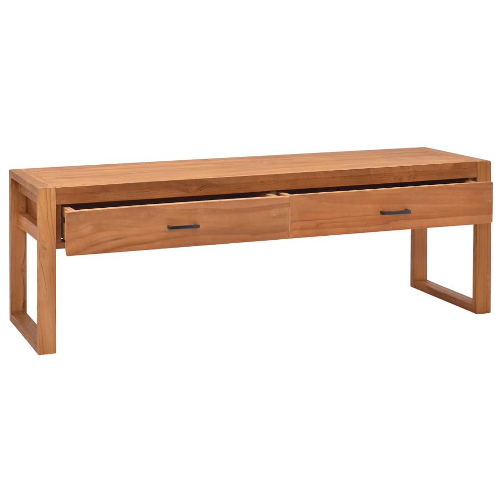 vidaXL Έπιπλο Τηλεόρασης 120 x 40 x 45 εκ. από Μασίφ Ξύλο Teak