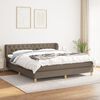 vidaXL &Kappa;&rho;&epsilon;&beta;ά&tau;&iota; Boxspring &mu;&epsilon; &Sigma;&tau;&rho;ώ&mu;&alpha; Taupe 160x200 &epsilon;&kappa;. &Upsilon;&phi;&alpha;&sigma;&mu;ά&tau;&iota;&nu;&omicron;