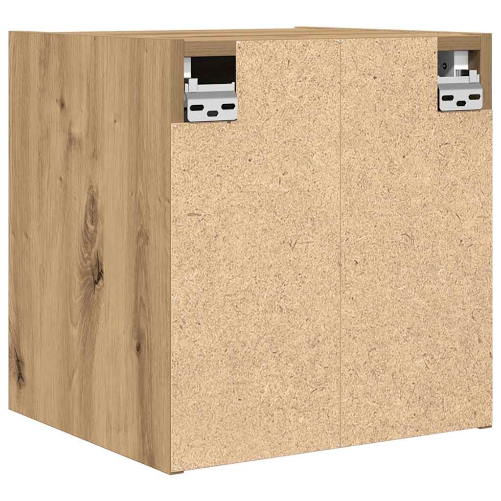vidaXL Κομοδίνο Επιτοίχιο Αρτισιανή Δρυς 38x34x40 εκ.