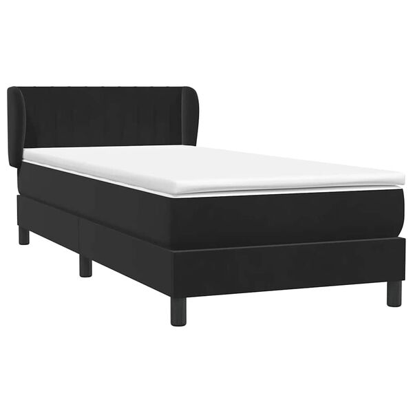 vidaXL &Kappa;&rho;&epsilon;&beta;ά&tau;&iota; Boxspring &mu;&epsilon; &Sigma;&tau;&rho;ώ&mu;&alpha; &Mu;&alpha;ύ&rho;&omicron; 80x220 &epsilon;&kappa;. &Beta;&epsilon;&lambda;&omicron;ύ&delta;&iota;&nu;&omicron;