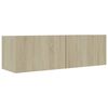 vidaXL Έπιπλα Τηλεόρασης 4 τεμ. Sonoma Δρυς 100x30x30 εκ. Επεξ. Ξύλο
