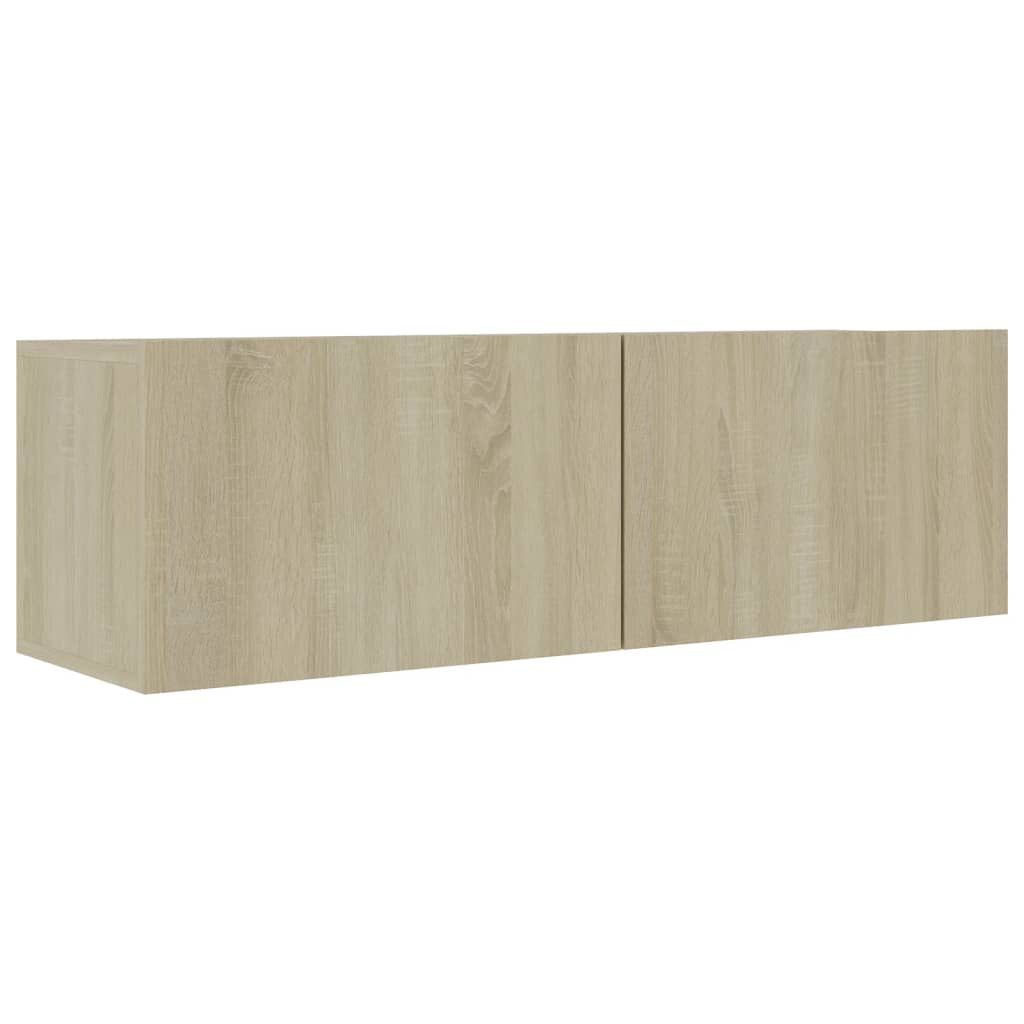 vidaXL Έπιπλα Τηλεόρασης 4 τεμ. Sonoma Δρυς 100x30x30 εκ. Επεξ. Ξύλο