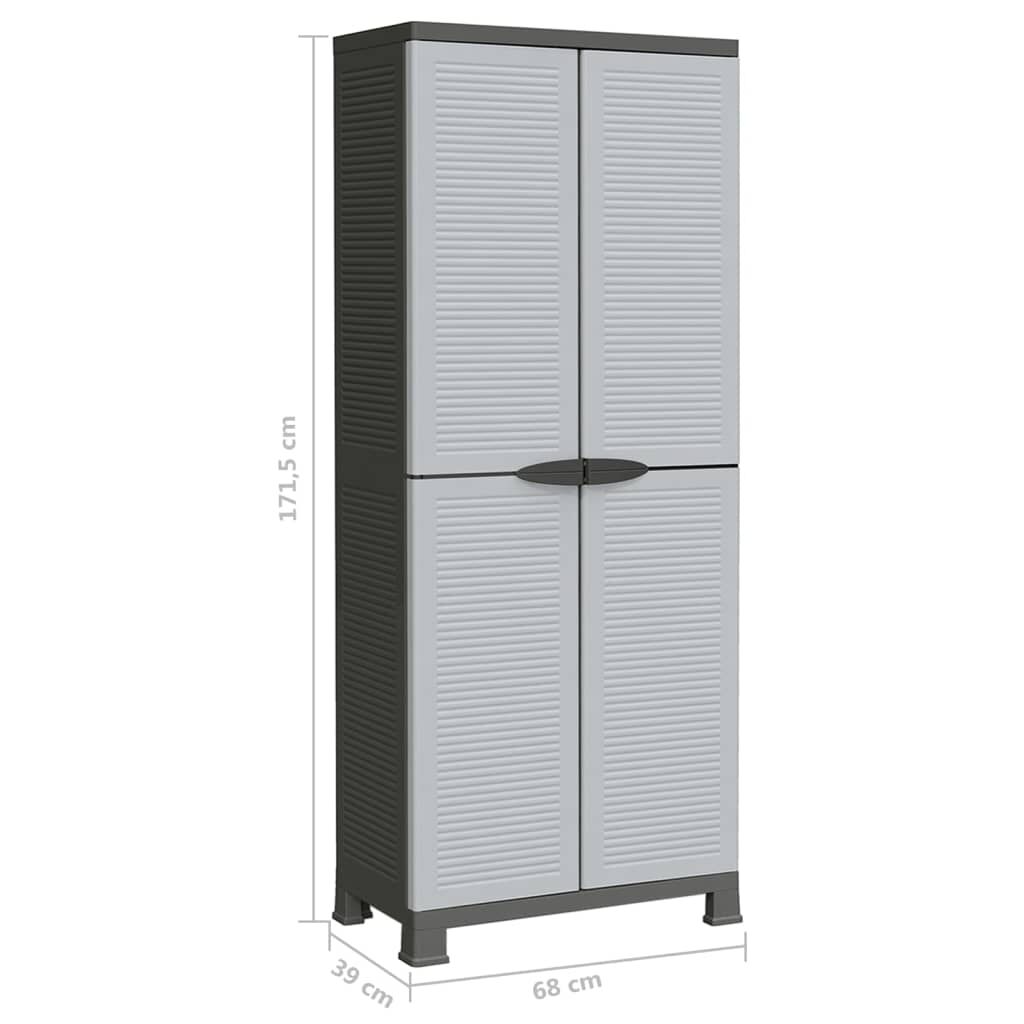 vidaXL Πλαστικό Ντουλάπι 68 x 39 x 171,5 εκ.