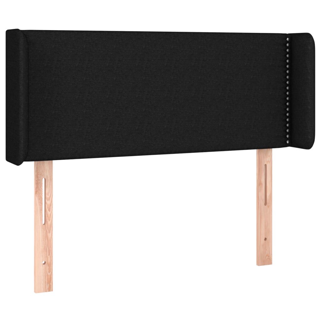 vidaXL Κεφαλάρι με Πτερύγια Μαύρο 93x16x78/88 εκ. Υφασμάτινο