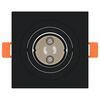 vidaXL Spotlights με προβολείς 6 pcs Μαύρο 9 x 9 x cm Αλουμίνιο