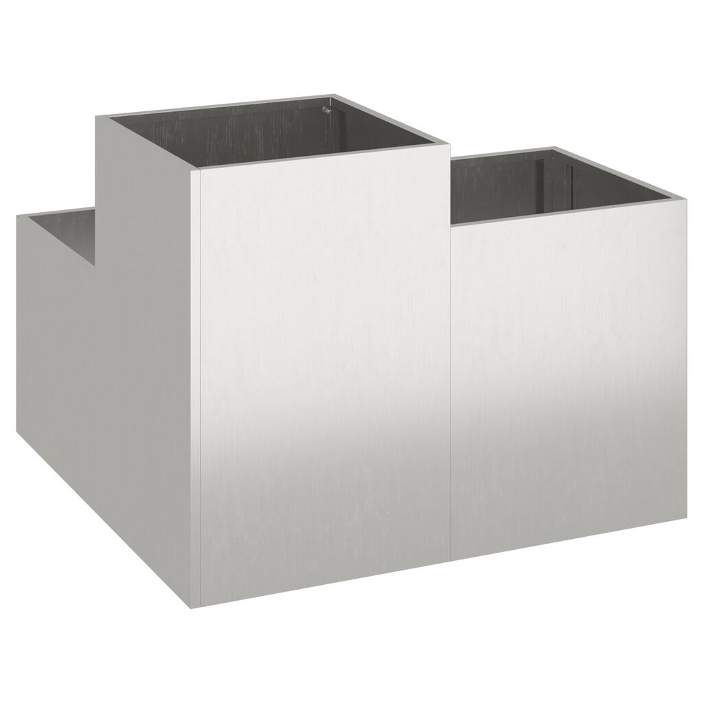 vidaXL Κηποτεία 80x80x60 εκ Ανοξείδωτο ατσάλι