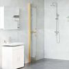 vidaXL Τοίχος ντους Walk-in Χρυσό και διαφανές 70 x 190 cm