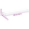 vidaXL Σετ Μαξιλαριών Πάγου 2 pcs Γκρι 200 x 40 x 8 εκ. Ύφασμα Oxford