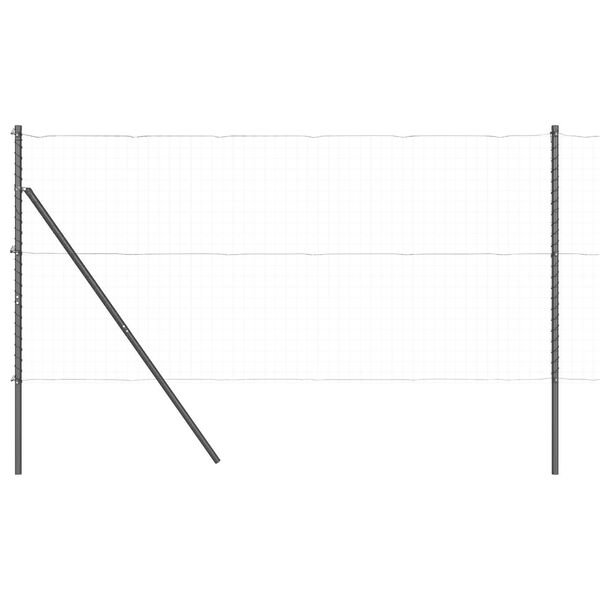 vidaXL Στύλος Περιφράξεων 52 pcs Γκρι 3.2 x 3.2 x 170 εκ Ατσάλι