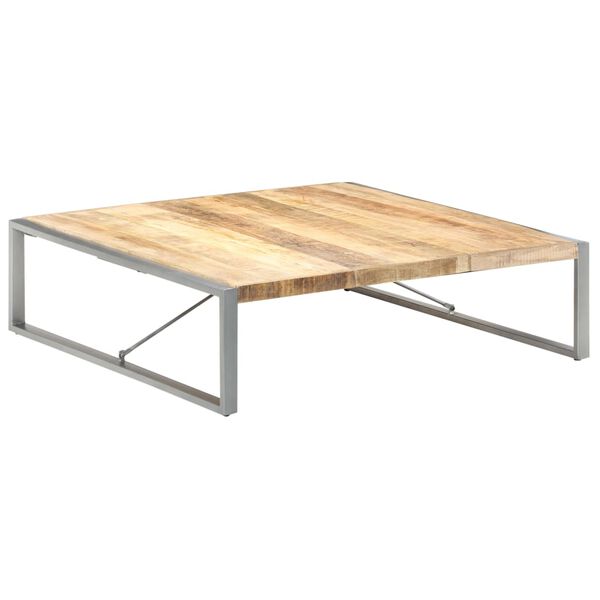 vidaXL Τραπεζάκι Σαλονιού 140 x 140 x 40 εκ. Ακατέργαστο Ξύλο Μάνγκο