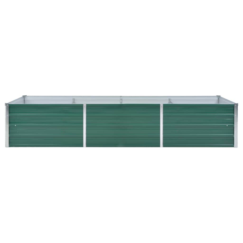 vidaXL Ζαρντινιέρα Υπερυψωμένη Γκρι 240x80x45 εκ. Γαλβανισμ. Χάλυβας