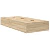 vidaXL Σκελετός Κρεβατιού Sonoma Δρυς 100 x 200 cm Επεξεργασμένο ξύλο