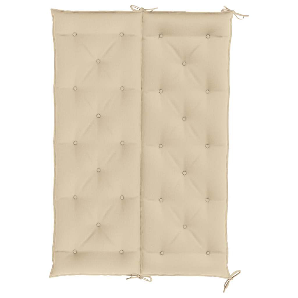 vidaXL Μαξιλάρι Πάγκου Κήπου Μπεζ 150x(50+50)x7 εκ. Ύφασμα Oxford
