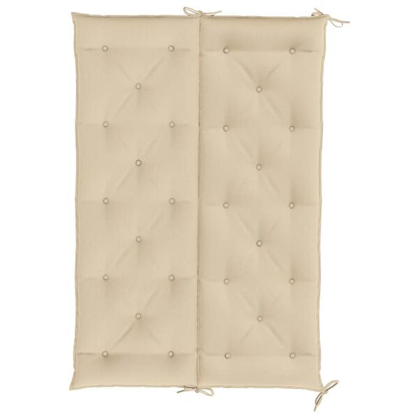 vidaXL Μαξιλάρι Πάγκου Κήπου Μπεζ 150x(50+50)x7 εκ. Ύφασμα Oxford