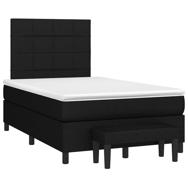vidaXL &Kappa;&rho;&epsilon;&beta;ά&tau;&iota; Boxspring &mu;&epsilon; &Sigma;&tau;&rho;ώ&mu;&alpha; &Mu;&alpha;ύ&rho;&omicron; 120x190 &epsilon;&kappa;. &Upsilon;&phi;&alpha;&sigma;&mu;ά&tau;&iota;&nu;&omicron;
