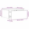 vidaXL Κομοδίνο Καφέ κεριού 37 x 35 x 18.5 εκ Μασίφ ξύλο πεύκου