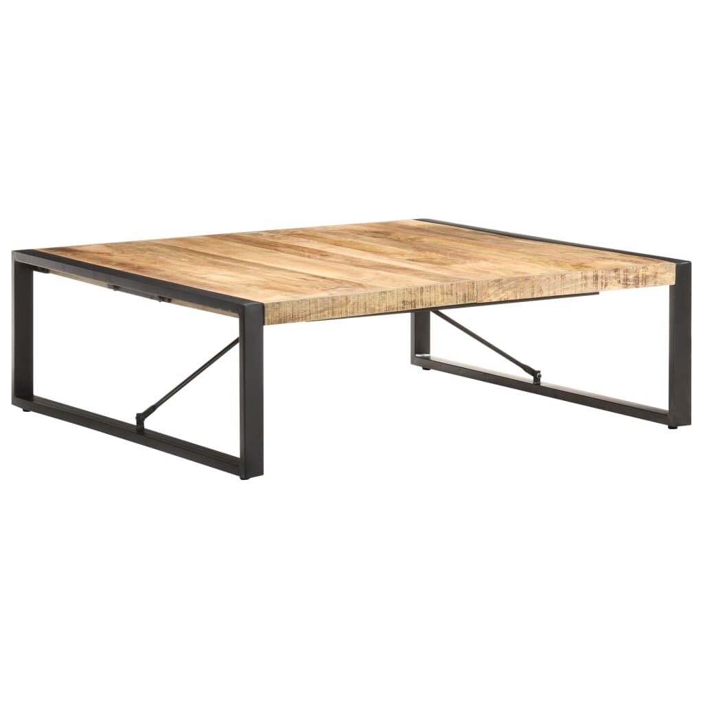 vidaXL Τραπεζάκι Σαλονιού 120 x 120 x 40 εκ. Ακατέργαστο Ξύλο Μάνγκο