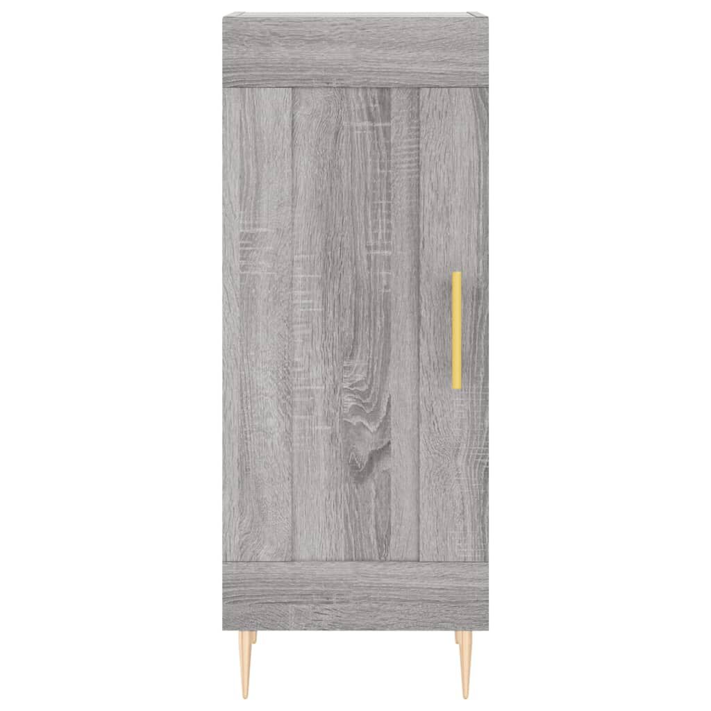 vidaXL Μπουφές Sonoma Γκρι 34,5 x 34 x 180 εκ. από Επεξεργασμένο Ξύλο