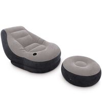 Intex Καρέκλα Φουσκωτή Ultra Lounge Relax με Πουφ 68564NP