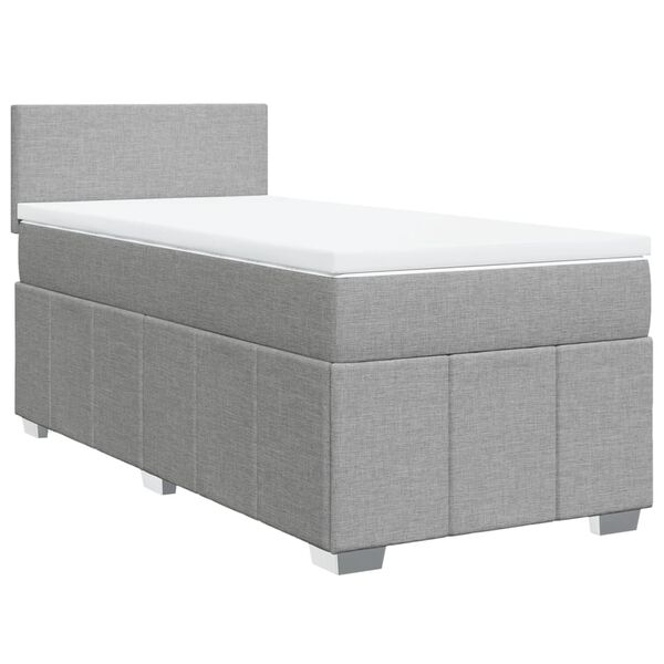 vidaXL &Kappa;&rho;&epsilon;&beta;ά&tau;&iota; Boxspring &mu;&epsilon; &Sigma;&tau;&rho;ώ&mu;&alpha; &Alpha;&nu;&omicron;&iota;&chi;&tau;ό &Gamma;&kappa;&rho;&iota; 90x200 &epsilon;&kappa;. &Upsilon;&phi;&alpha;&sigma;&mu;ά&tau;&iota;&nu;&omicron;