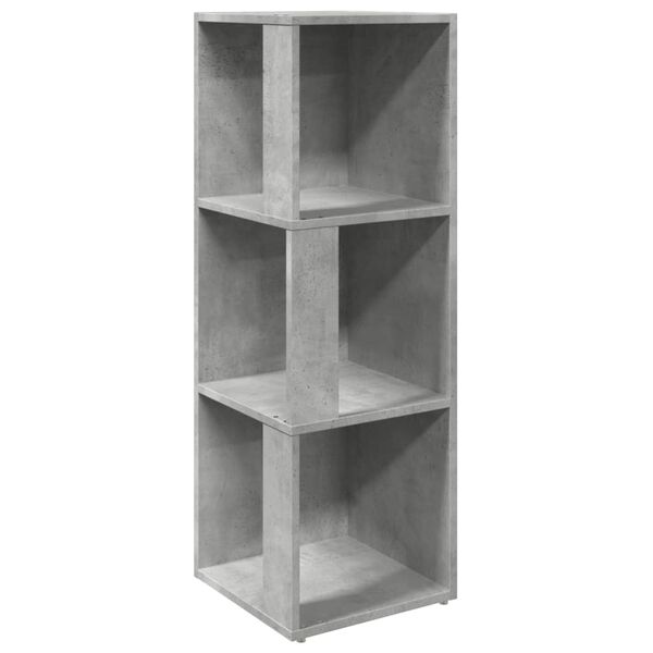 vidaXL Ντουλάπι Γωνιακό Γκρι Σκυροδέματος 33x33x100εκ. από Επεξ. Ξύλο