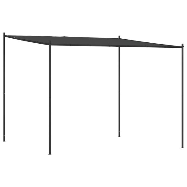 vidaXL Κιόσκι Ανθρακί 3x3 μ. 180 γρ/μ² από Ύφασμα και Ατσάλι