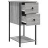 vidaXL Κομοδίνο Γκρι Sonoma 32 x 42 x 70 εκ. από Επεξεργασμένο Ξύλο