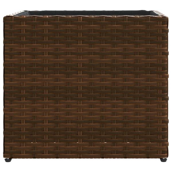vidaXL Ζαρντινιέρα Κήπου Καφέ 36x30x32 εκ. από Συνθετικό Ρατάν