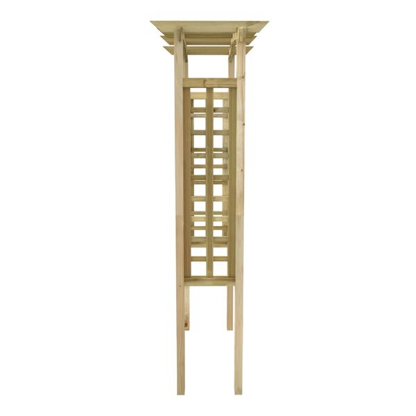 vidaXL Αψίδα Καφασωτό 110x60x210 εκ. από Εμποτισμένο Μασίφ Ξύλο Πεύκου