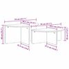 vidaXL Τραπεζάκι σαλονιού 2 pcs Λευκό 79 x 39.5 x 40 εκ