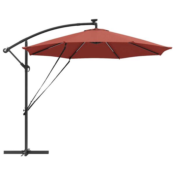 vidaXL Ομπρέλα Cantilever Banana Τερακότα 294 x 294 x 248 cm