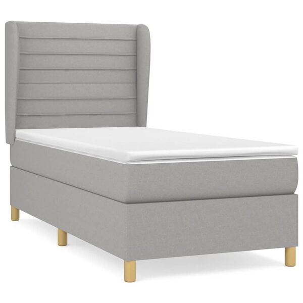 vidaXL &Kappa;&rho;&epsilon;&beta;ά&tau;&iota; Boxspring &mu;&epsilon; &Sigma;&tau;&rho;ώ&mu;&alpha; &Alpha;&nu;&omicron;&iota;&chi;&tau;ό &Gamma;&kappa;&rho;&iota; 90x190 &epsilon;&kappa;. &Upsilon;&phi;&alpha;&sigma;&mu;ά&tau;&iota;&nu;&omicron;