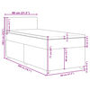 vidaXL &Kappa;&rho;&epsilon;&beta;ά&tau;&iota; Boxspring &mu;&epsilon; &Sigma;&tau;&rho;ώ&mu;&alpha; &Sigma;&kappa;&omicron;ύ&rho;&omicron; &Gamma;&kappa;&rho;&iota; 80x200 &epsilon;&kappa;. &Upsilon;&phi;&alpha;&sigma;&mu;ά&tau;&iota;&nu;&omicron;