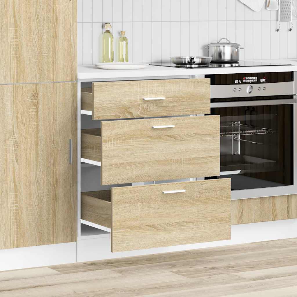 vidaXL ντουλάπι βάσης κουζίνας Lyon Δρυς sonoma κατασκευασμένο ξύλο