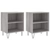 vidaXL Κομοδίνα 2 τεμ. Sonoma Γκρι 40x30x50 εκ. από Επεξεργασμένο Ξύλο
