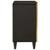 vidaXL Κομοδίνο με συρτάρι Μαύρο και Χρυσό 50 x 33 x 60 εκ