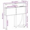 vidaXL Κεφαλάρι Αποθήκης με ράφι Γκρι sonoma 100 cm Επεξεργασμένο ξύλο