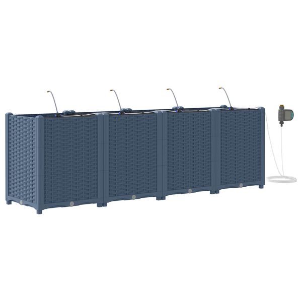 vidaXL &Gamma;&lambda;ά&sigma;&tau;&rho;&alpha; &Kappa;ή&pi;&omicron;&upsilon; 4 pcs &Gamma;&kappa;&rho;&iota; 160 x 40 x 52 cm &Pi;&lambda;&alpha;&sigma;&tau;&iota;&kappa;ό