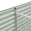 vidaXL Ζαρντινιέρα Υπερυψωμένη Γκρι 320x80x81 εκ. Γαλβανισμ. Χάλυβας