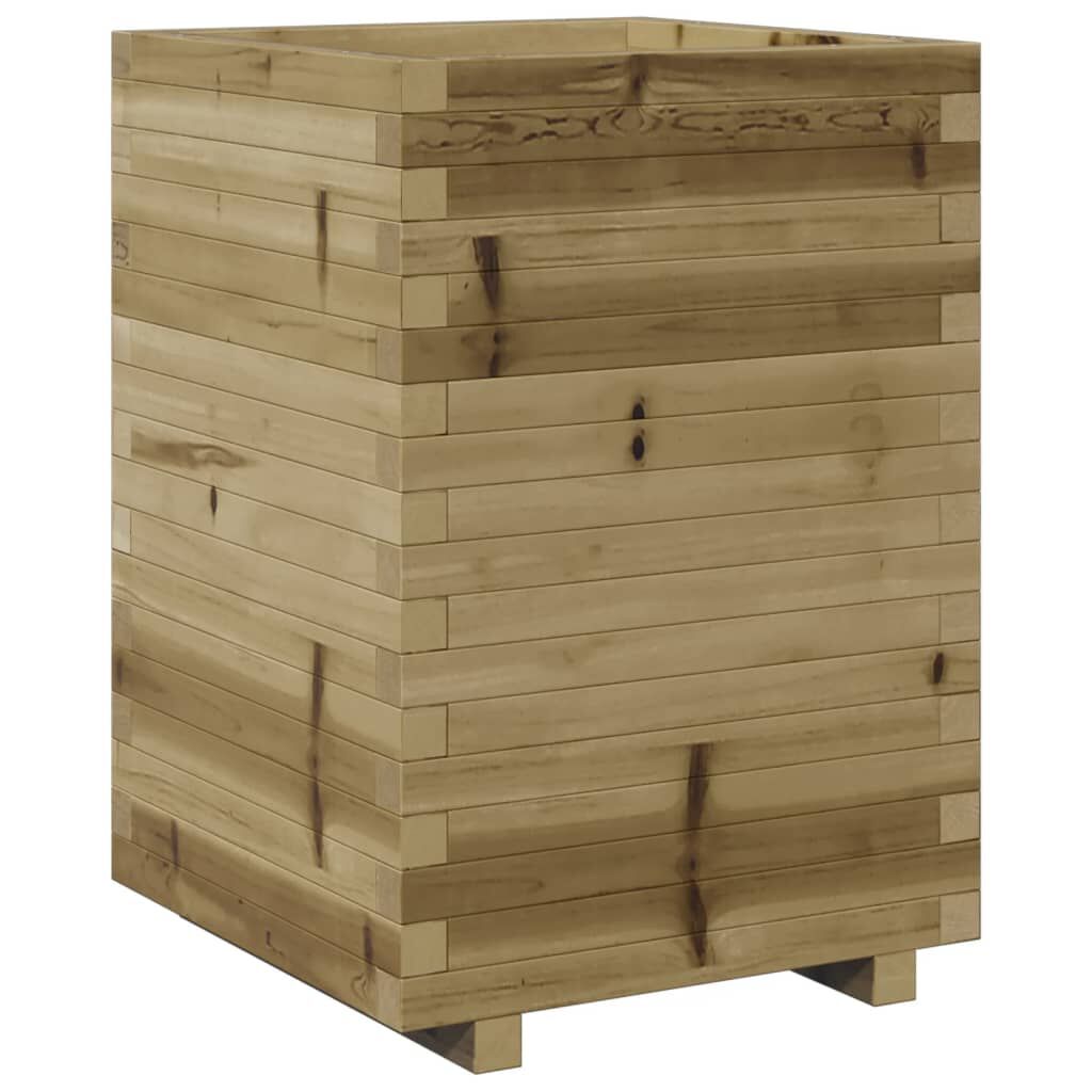 vidaXL Ζαρντινιέρα 50x50x72,5 εκ. Εμποτισμ. Ξύλο Πεύκου