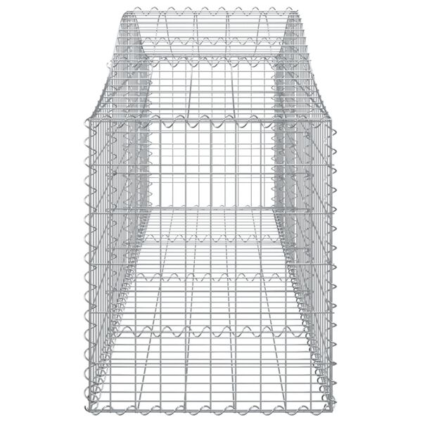 vidaXL Συρματοκιβώτια Τοξωτά 4 τεμ. 200x50x60/80 εκ. Γαλβαν. Ατσάλι