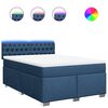vidaXL &Kappa;&rho;&epsilon;&beta;ά&tau;&iota; Boxspring &mu;&epsilon; &Sigma;&tau;&rho;ώ&mu;&alpha; &Mu;&pi;&lambda;&epsilon; 140x190 &epsilon;&kappa;. &Upsilon;&phi;&alpha;&sigma;&mu;ά&tau;&iota;&nu;&omicron;