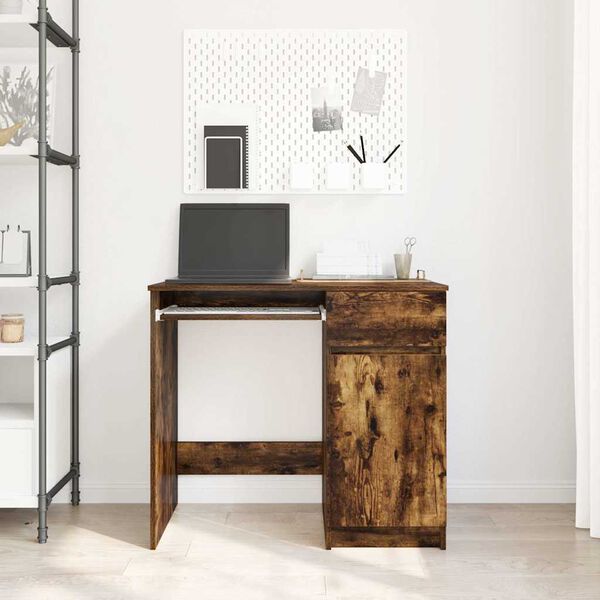 vidaXL Γραφείο Καπνιστή Δρυς 86x49x76 εκ. από Επεξεργασμένο Ξύλο