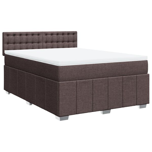 vidaXL &Kappa;&rho;&epsilon;&beta;ά&tau;&iota; Boxspring &mu;&epsilon; &Sigma;&tau;&rho;ώ&mu;&alpha; &Sigma;&kappa;&omicron;ύ&rho;&omicron; &Kappa;&alpha;&phi;έ 140x200 &epsilon;&kappa; &Upsilon;&phi;&alpha;&sigma;&mu;ά&tau;&iota;&nu;&omicron;
