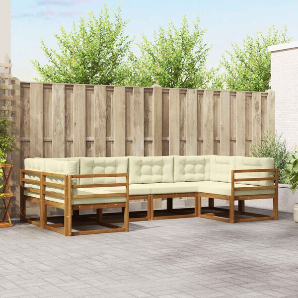 vidaXL &Sigma;&epsilon;&iota;&rho;ά &Kappa;&alpha;&nu;&alpha;&pi;έ &Epsilon;&xi;&omega;&tau;&epsilon;&rho;&iota;&kappa;&omicron;ύ &mu;&epsilon; &mu;&alpha;&xi;&iota;&lambda;ά&rho;&iota; 6 pcs &Phi;&upsilon;&sigma;&iota;&kappa;ό &kappa;&alpha;&iota; &Kappa;&rho;έ&mu;&alpha;