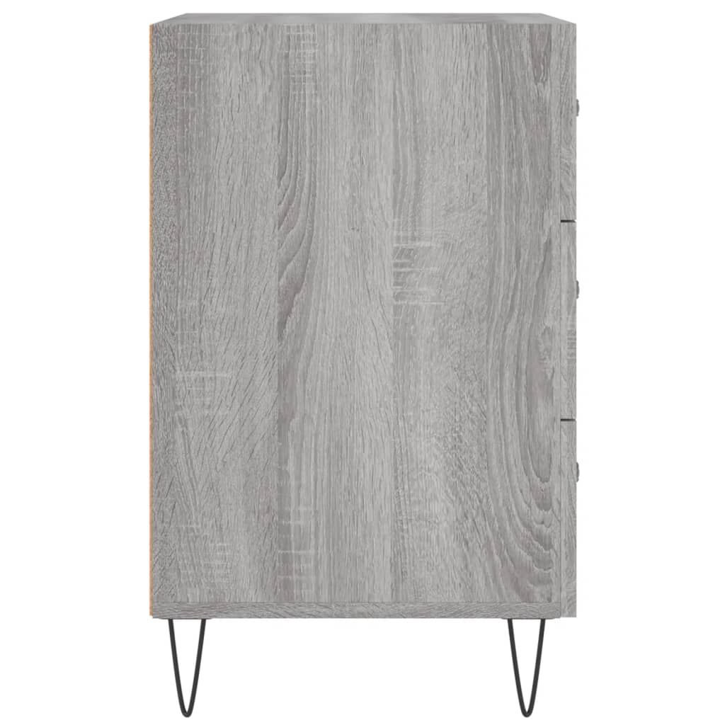 vidaXL Κομοδίνο Γκρι Sonoma 40 x 40 x 66 εκ. από Επεξεργασμένο Ξύλο