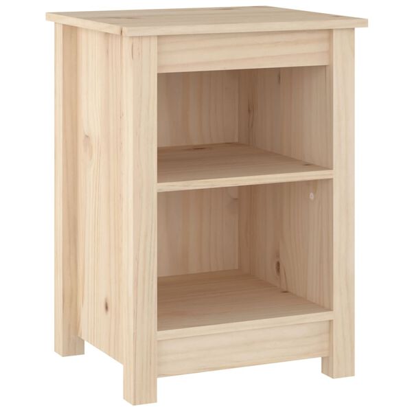 vidaXL Κομοδίνο 40 x 35 x 55 εκ. από Μασίφ Ξύλο Πεύκου